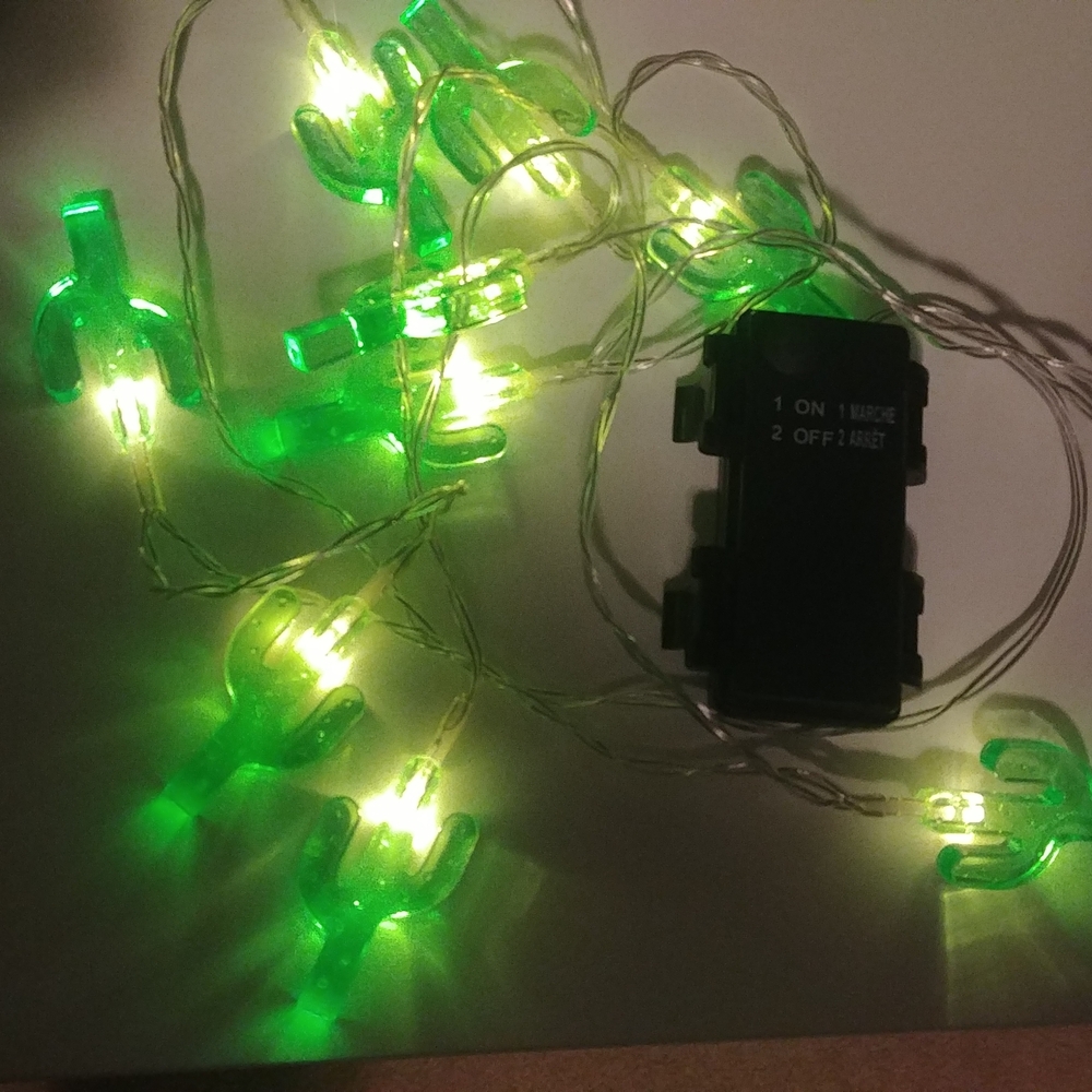 Green Cactus String Lights - Picture 5 of 5